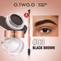 O.TWO.O Eyebrow Tint Soap Pigment Brow Gel With Brush 3 Colors Waterproof Long-lasting Feathery Brow Sculpt Lift Wax for Eyebrow RuoiasR. 