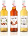 Monin Premium Flavored Syrup In Glass Bottle | 1L Monin Syrup Bottles of Vanilla Syrup, Caramel Syrup, & Hazelnut Syrup | Cocktails & Coffee Syrup. 