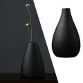 Modern Black Ceramic Flower Vase Centerpieces Office Desktop Decoration. 