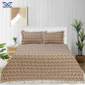 Khan Tex High Quality Multani Gultex Double Bed Sheet Set King Size With Two Pillow Covers – Multicolor And Different Elegant Desings. 