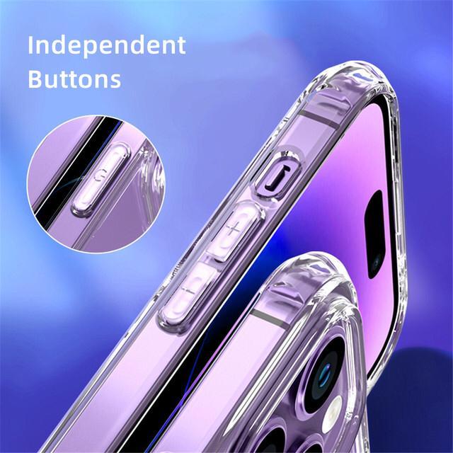 Apple IPhone 13 pro max Transparent Back Cover Clear Crystal Cover For ...