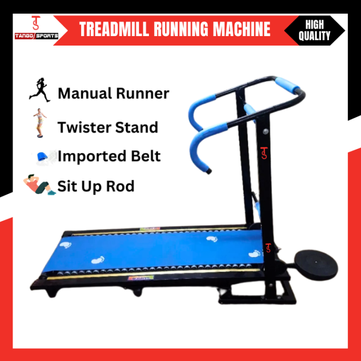 27 Rollers Manual Treadmill Running Machine for Home Gym | Roller Jogging Machine | Foldable Tread Mill | Easy Assembly