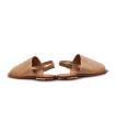 Brown Flat Sandals for Women. 