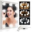 10 PCS LED Vanity Mirror Lights Hollywood Style for Makeup Dressing Table. 