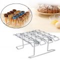 【Topnotch Store】Desktop Stand Stainless Cone DIY Baking Cake Display Rack Tray Ice Cream Cooling Cupcake Tray Rack. 