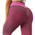 Breathable Yoga pants Stretchy Quick-drying Honeycomb patterned Cropped pants Tight-fitting Weight loss pants for Gym workout. 