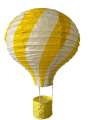 Hot air balloon handmade paper shopping mall DIY striped modern minimalist kindergarten decoration lantern. 