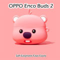 OPPO Enco Buds 2 Cartoon Silicone Earphone Case Cover Shock Resistant Protection for OPPO Enco Buds 2. 
