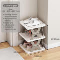 Purple/Grey Foldable shoe rack Durable Multi layer Plastic Multi layer shoe rack Space saving shoe rack for Home Daily use Space saving. 