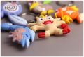 【HOT】 Pokemon Magikarp Meowth Lapras Poliwag Farfetch D Anime Figure Keychain Silicone Pendant Ornaments Toy Birthday Gifts. 