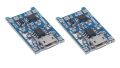 MicroUSB TP4056 3.7V Dual Protection Lithium ion battery Charging Module 5V 1A. 