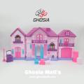 Barbie Doll Mini Villa Set Fancy Style Dollhouse For Girls With Cute Little Colorful Accessories-High Quality Colorful Barbie Princess Theme Dollhouse Play Set-20832. 