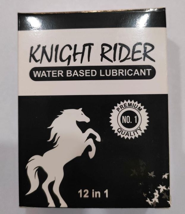 KNIGHT RIDER Water Base Lubricant Pack Of 12 Sachet | Daraz.pk