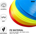 Training Cones Discs Plates Sport Soccer Training Sign Dish Cones Marker Discs Marker Bucket Football Training Sign Dish Agility Training Cones Multicolor Flexible Durable, Training Equipment for Football, Basketball, Agility, Field Marker, Spot Marker. 