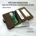 Bi Folding Men Purse Mini ATM Card Case for Boys in Best Quality PU Leather Slim ID Card Holder Wallet for Men Bifold Wallet for Men in Blue Brown Khaki and Coffee Colors Suitable for Daily Use Card Holder Wallet Slim Purse for Pocket Smart Wal. 