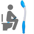 Toilet Aids for Wiping Bathroom Wipe Assistance Bottom Long Handle Reach Comfort Wiper Self Wipe Assist Holder Toilet Paper Grip. 