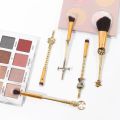 5pcs/set ONE PIECE Monkey D. Luffy Cartoon Metal Handle Makeup Brush Set Cosplay Women Accessories. 