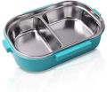 Frozen Character Stainless Steel Lunch Box For Students 2-Grid Lunchbox with Spoon. 