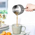 Techmanistan 350ml/500ml Stainless Steel Milk Foam Pitcher, Milk Frothher Milk Pan Milk Pot Coffee Pot Tea Pot Wax Melting Pot DIY Candle Soap Melt Pitcher Frothhing Jug. 