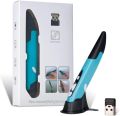 lychee Wireless Optical Pocket Pen Mouse, 2.4GHZ USB Wireless Optical Pen Mouse 800/1200/1600 DPI Adjustable Handwriting Mini Mice for PC Laptop Notebook Computer Mac (Blue) ORIGINAL UK ZONE STOCK. 