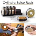 6 pcs Spice Rack Masala Jar Seasoning Cans Kitchen Cylindra Spice Rack Condiment Bottles. 