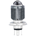 motorcycle H4 LED headlight bulb 1 piece dual color white & yellow. 