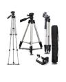 TikTok 3110 - Tripod Stand For Camera And Mobile - Black & Silver. 