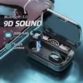 Original M10 & M90 TWS Wireless Earphones Touch Control 5.3 with power bank charger Headset Waterproof 9D Hifi Quality Earbuds 3500mAh Stereo Sports Headphones With Microphone. 