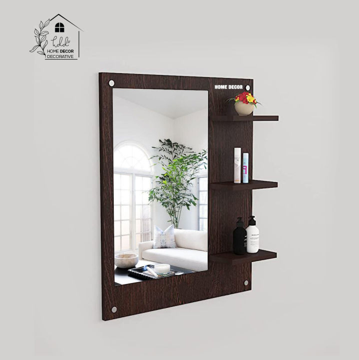 Unique%20Wooden%20Wall%20Mounted%20Dressing%20Mirror%20for%20Wall%20Decor%20Dressing%20Wall%20Mirror%20with%20Shelves%20by%20Home%20D%C3%A9cor%20Decorative%20-%20Image%202