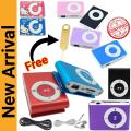 Mini MP3 Player / MP4 Player / Portable Music Player / Shuffle, Memory Card Supported upto 8GB & Rechargeable with Free Hands Free and Charging Cable. 