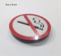 No Smoking Caution Plastic Sign Customzied. 