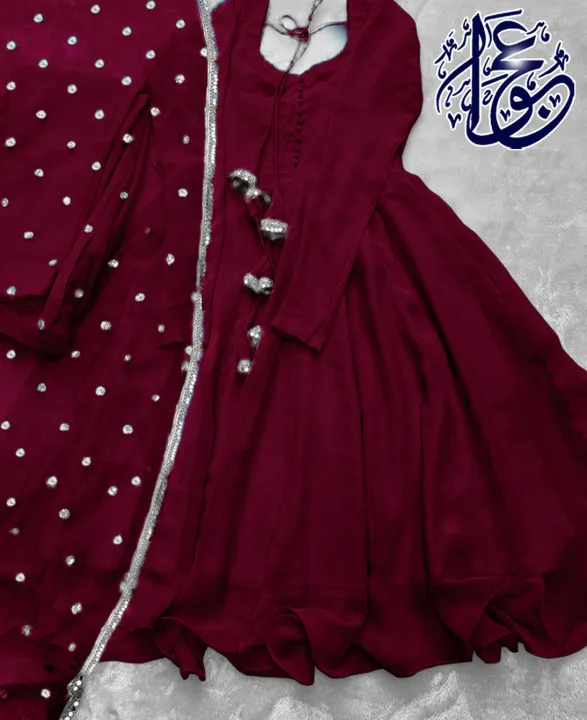 Stylish%20Long%20Frock%20for%20Women%20with%20Fancy%20Dupatta%203-Piece%20-%20Party%20Wear%20Frocks%20for%20Women%20-%20Image%202