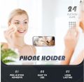 Silicon Suction Pad Phone Holder Self-Adhesive Rubber Suction Mobile Holder Silicone Suction Phone Case - Suction Cup Phone Holder | Sticky Phone Grip Mount With 24 Suction Cups | Anti-Slip Suction Phone Case Mount For Shower mirror Silicone Mobile Stand. 