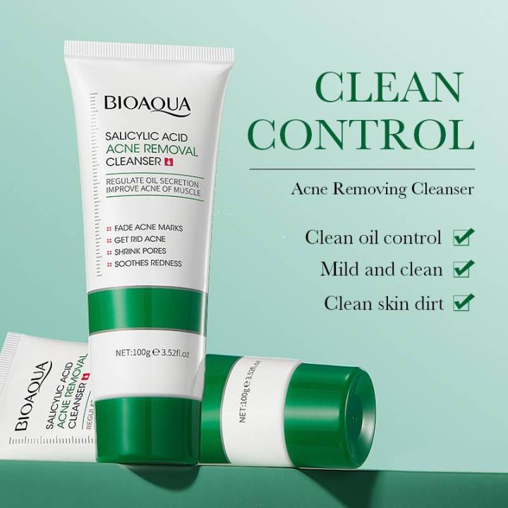 BIOAQUA%20Salicylic%20Acid%20Facial%20Cleanser%20100g%20for%20Acne,%20Oily%20Skin,%20Blackheads%20&%20Pores%20-%20Image%202