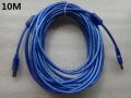 USB 2.0 Blue 5M Extension Print Cable 10M OHFC Copper Transparent Wholesale Extended USB Cable for Printer HDD. 