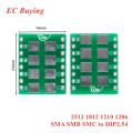 5pcs SMD to DIP Adapter Converter Plate Board Connector 2512 1812 1210 1206 SMA SMB SMC to DIP 2.54MM Patch Turn DIP Adapter. 