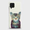 Samsung Galaxy A22 4G Cover - SkinLee HQ Hard Case - Dreamy Abstract Cat - SKINLEE-439-1-1040-737. 