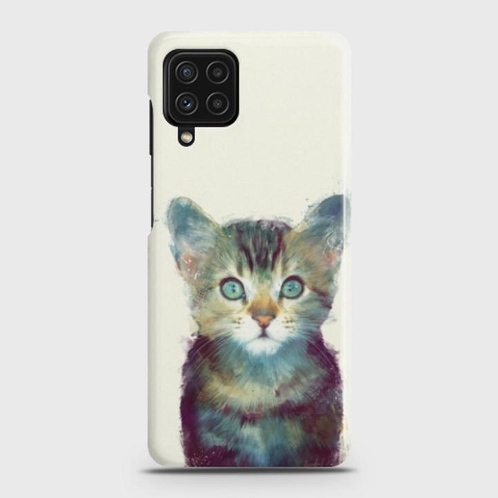 Samsung Galaxy A22 4G Cover - SkinLee HQ Hard Case - Dreamy Abstract Cat - SKINLEE-439-1-1040-737