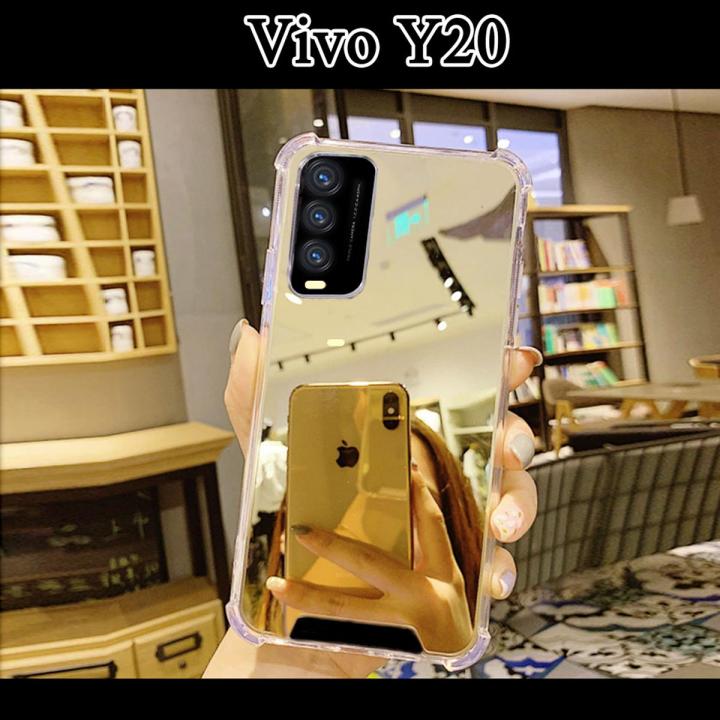 Vivo_Y20 Back Cover Cover for Girls and Boys 2GudGldMtlTrnp