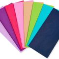 Pack Of 12 Sheets 20x30 Size of 30 Gm Imported Color Paper For Gift Packing, Guddi Paper Used In Guddi Making And Decoration Of Products Like Flower Decoration. 