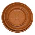 Pack of 4 Plastic Terra Cotta Round Plant Saucer Drip Trays Garden Pot Base. 