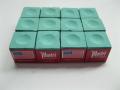 Pack of 12 - Original Tweeten Masters Billiard Chalk Snooker Pool Cue Accessories - Green. 