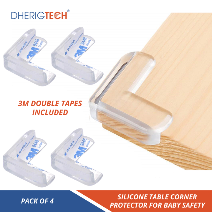 DherigTech Table Corner Protector / Bed Corner Protector/ Furniture Corner Protector / Corner Protector - Baby / Kids Safety Equipment