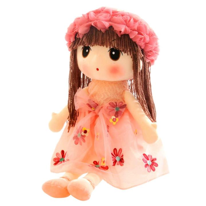New Jumperjuer-Little Girl Cute Rag Doll Lovely tuffed Doll oft Pluh Toy Home Decoration Birthday Gift for Kid Girl