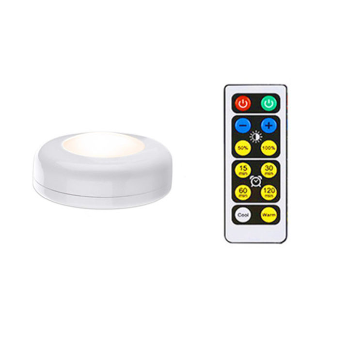 [DBF]LED Night Light Wireless Portable Remote Controller Battery Powered Touch Sensor Under Cabinet Lights For Kitchen Wall Lamp