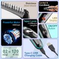 VGR V-075 Limited Edition Professional Hair Trimmer with LED Display, 4 Guide Combs for Men (3,6,9,12 mm, Color- Black) 1 Year Warranty. 
