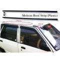 Suzuki Mehran Plastic Roof Strip (Chat kay Golay) ABS Plastic Built Pack of 2 pcs for Both Side Black Color. 