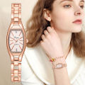 Quartz Watch Elegant Ladies Women Watch Concise Head Watch Diamond Geometry Women Watches. 