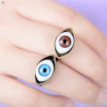 Punk Eyeball Rings for Men Women Unisex Evil Eye Vintage Halloween Jewelry Wholesale. 