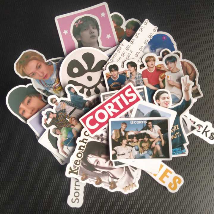 CORTIS Premium Glossy Stickers 25pcs Pack ideal for journaling skateboard notebook mobile case kpop korean pop boy band music k pop singer sticker